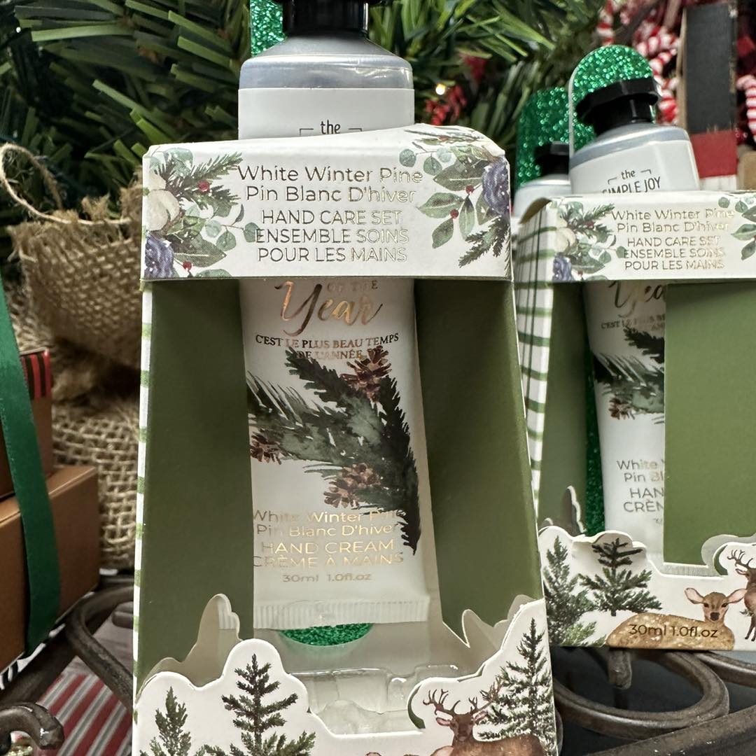 White Winter Pine hand care set